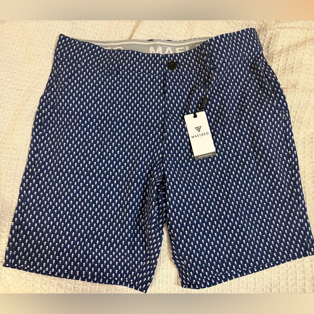 Maelreg Men's Navy Golf Ball Shorts